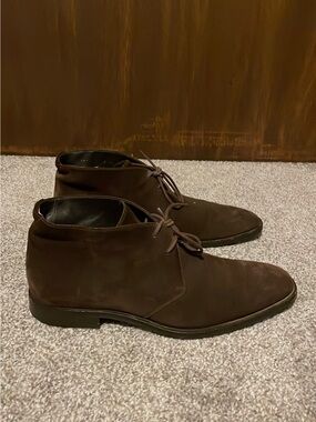 Boss Men's Brown Suede Chukka Boots